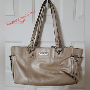 Tan Coach Purse